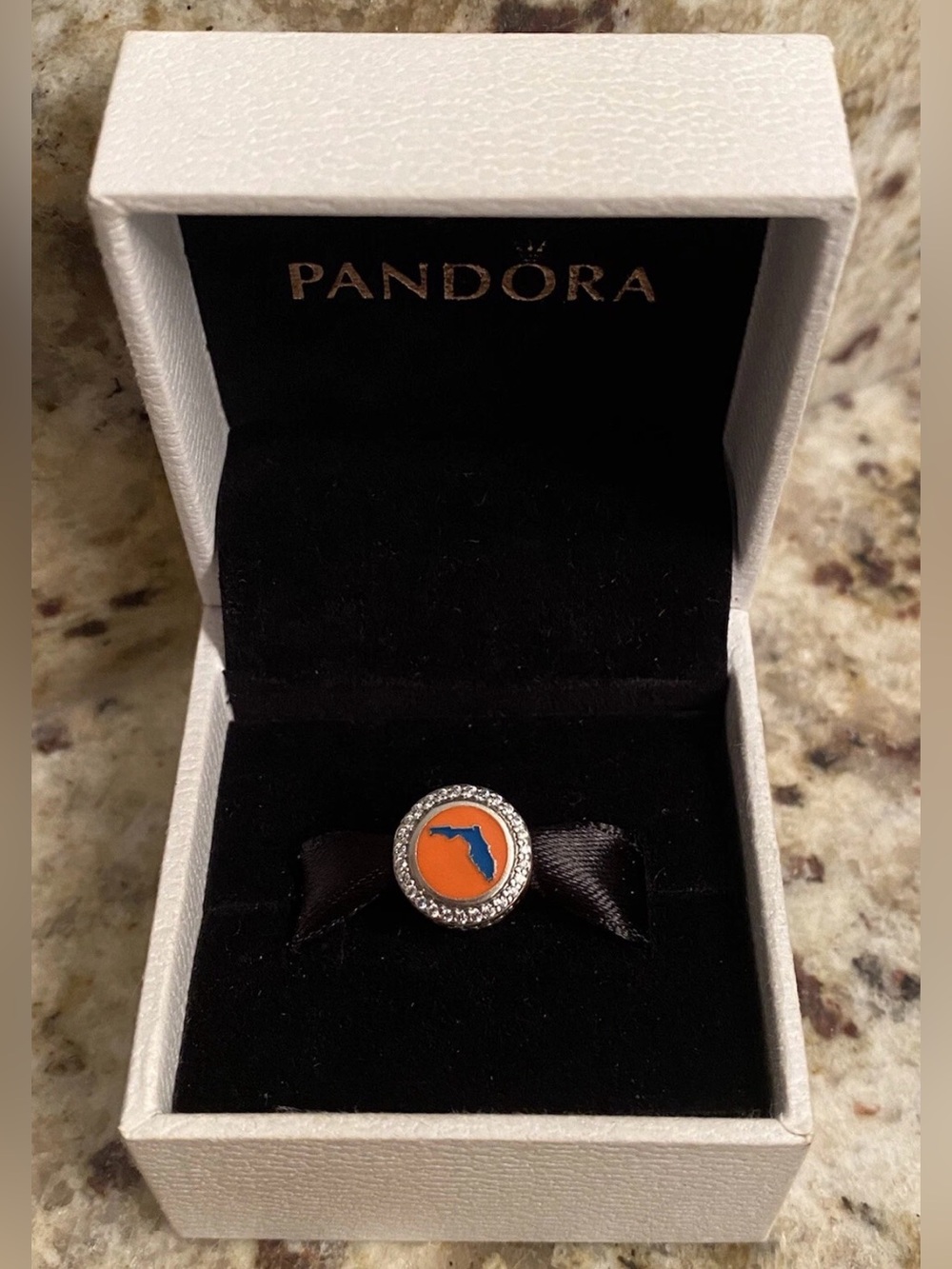 Pandora Authentic Florida Exclusive State Gators UF Charm